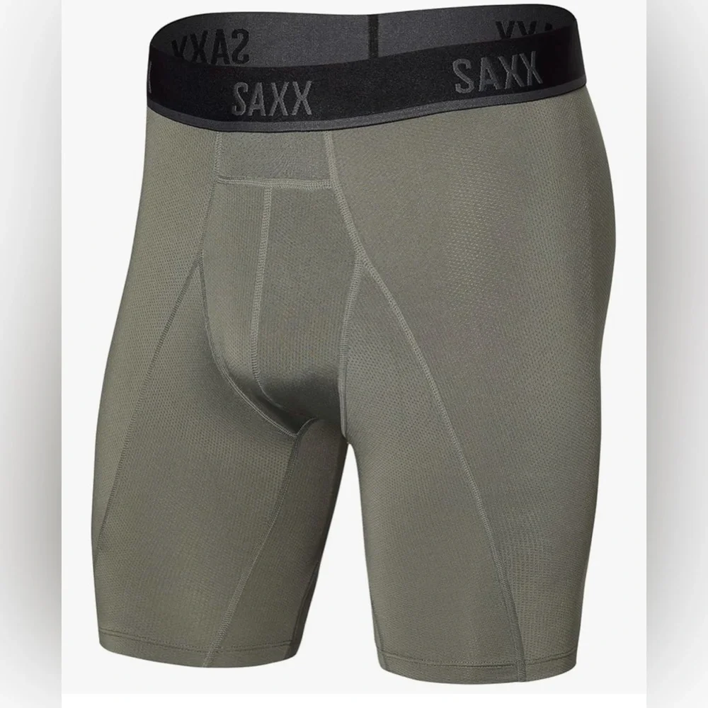 SAXX Ballpark Pouch Kinetic LT. Compression Mesh Long Leg Boxer Brief